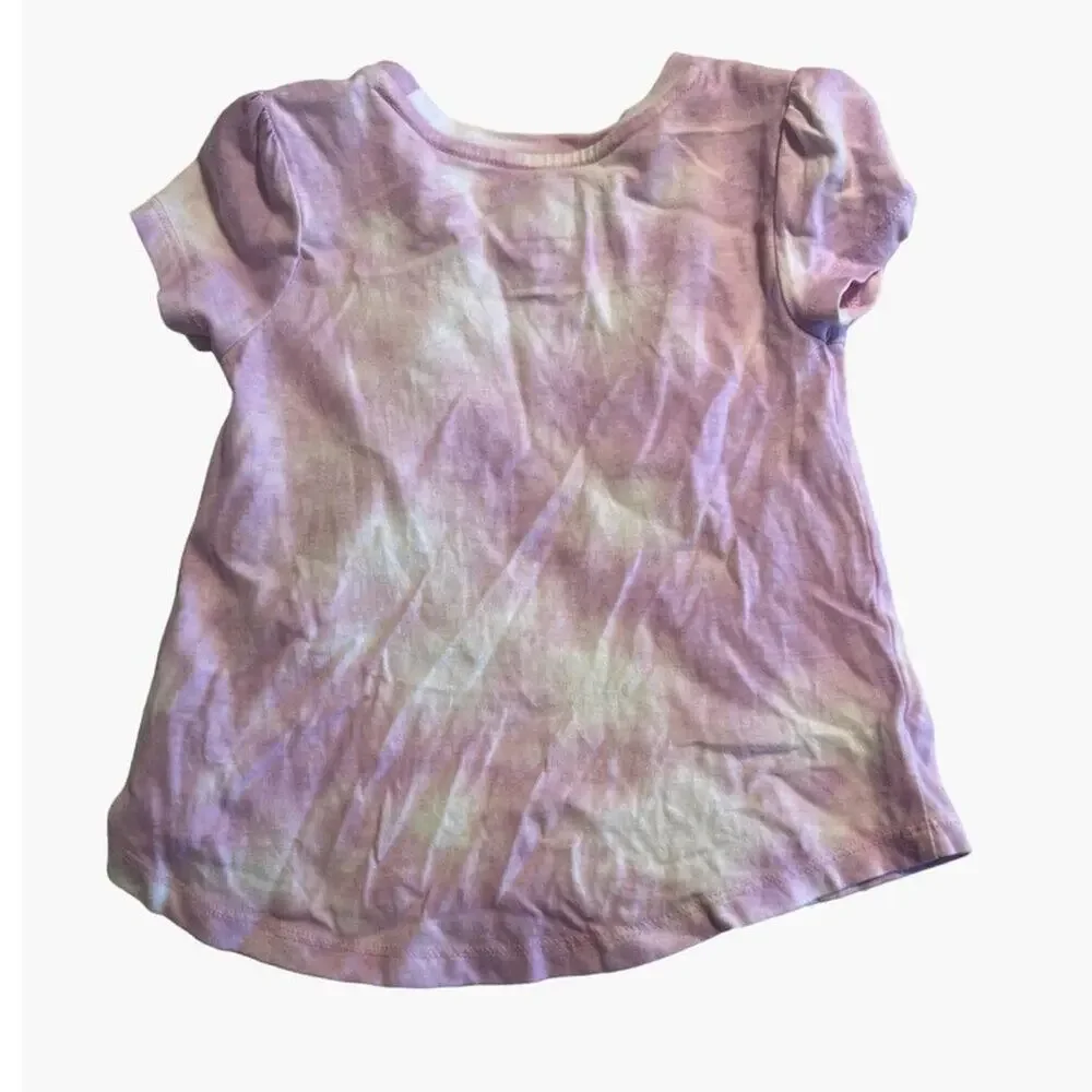 GAP Playtime Favorites Toddler Girls Size 2 Purple Tie Dye Outfit Set Cotton Pul